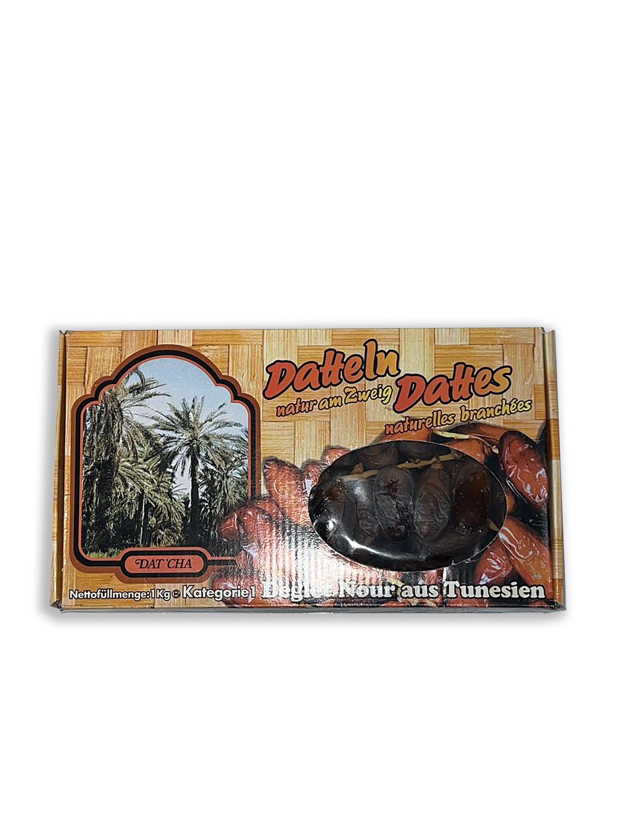 Deglet Nour Datteln aus Tunesien in 1 Kg (an der Rispe)